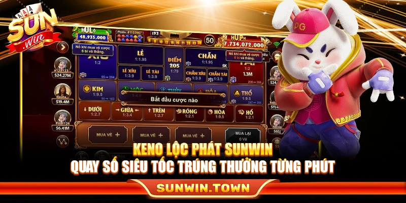Keno Lộc Phát Sunwin – Quay Số Siêu Tốc Trúng Thưởng Từng Phút
